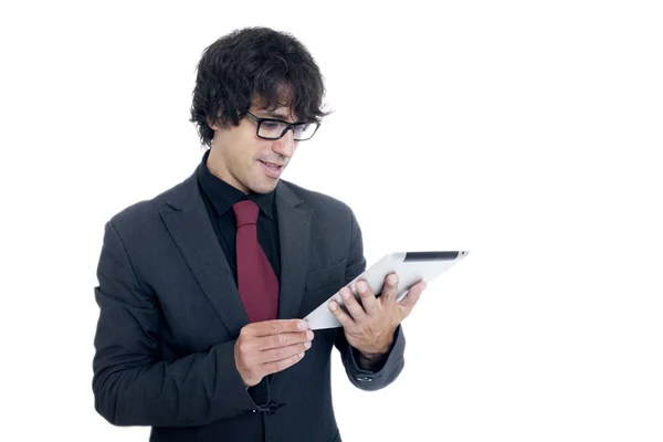 Businessman using a tablet computer — Stock Photo, Image