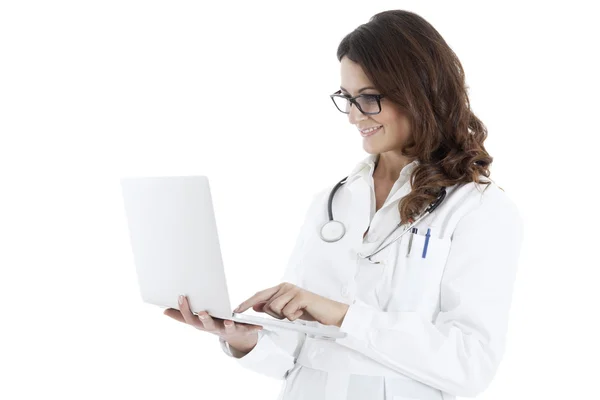 Medical doctor woman with stethoscope — Stock Photo, Image