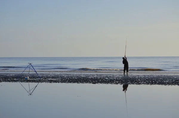 Nyugodt halászati jelenet Stock Kép