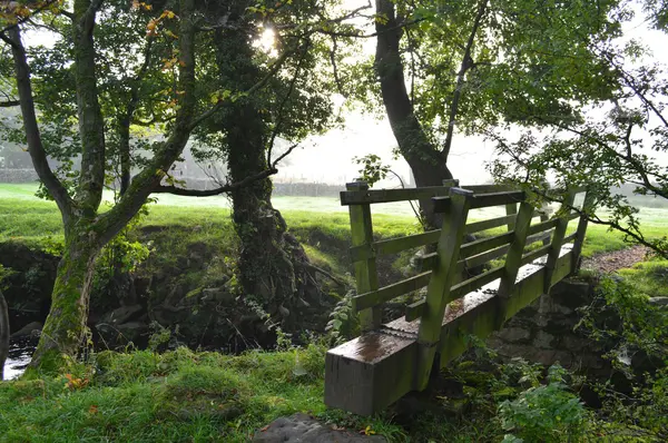 Ponte pedonale nel Darley Yorkshire — Foto Stock