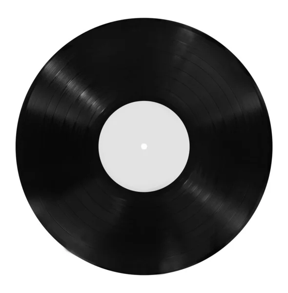 The record is black on a white background.Texture or background — Stock Photo, Image