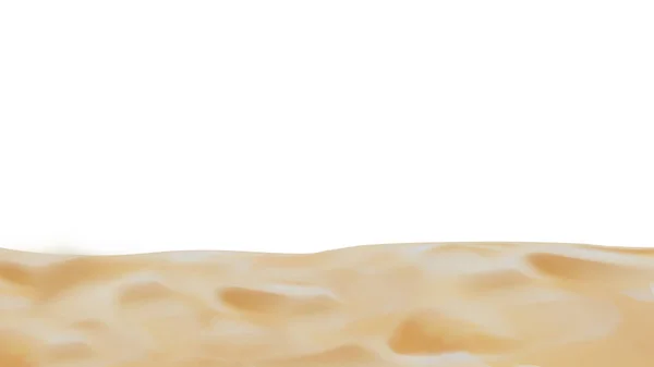 Dune di sabbia isolate su sfondo bianco — Foto Stock