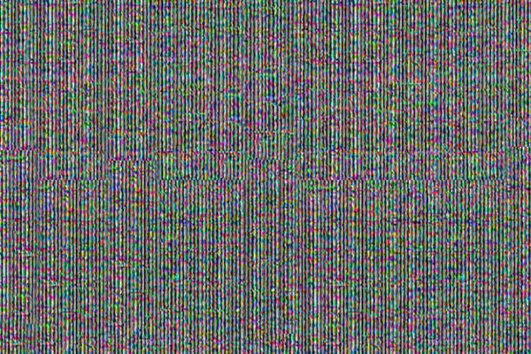 Glitch texture with multi-colored pixels on the screen surface — Stock Photo, Image