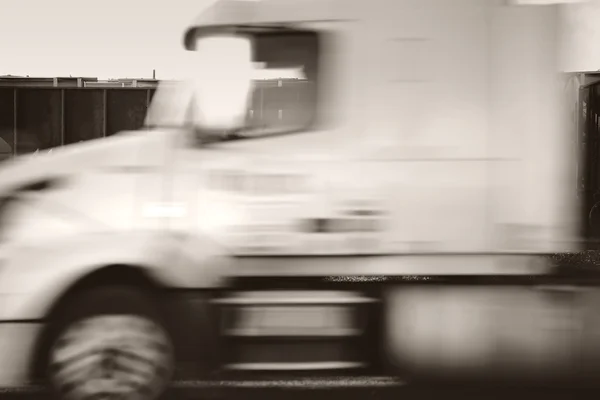 Szybkie rozmycie Truck — Zdjęcie stockowe