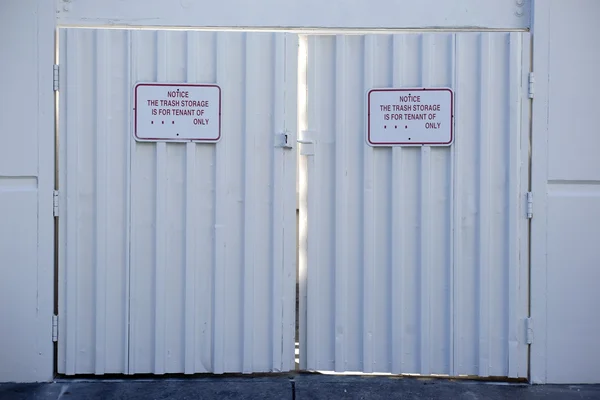Compartimento de armazenamento de resíduos — Fotografia de Stock