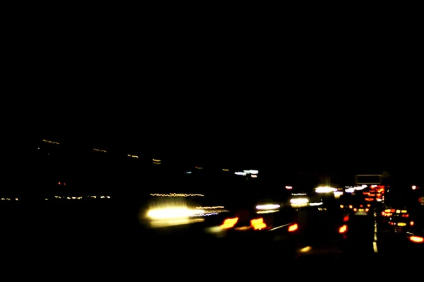 Highway bij nacht — Stockfoto