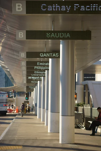 Digital displays airport LAX — Stock Photo, Image