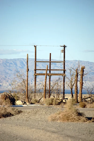 Telefonní stožár v městě Salton — Stock fotografie