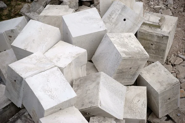 Heaped concrete blocks — Stock Photo, Image