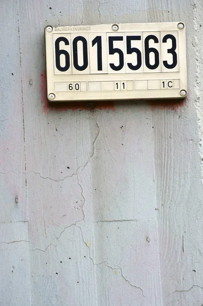 Signo de número de edificio — Foto de Stock