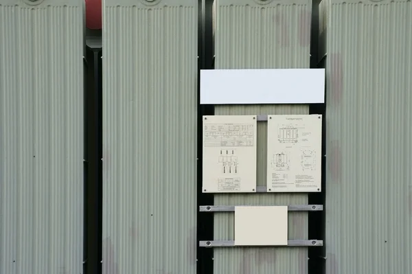 Transformador con diagrama de circuito — Foto de Stock