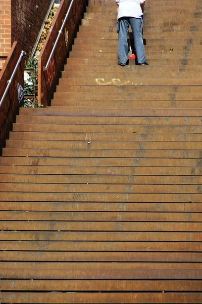Ржавая лестница — стоковое фото