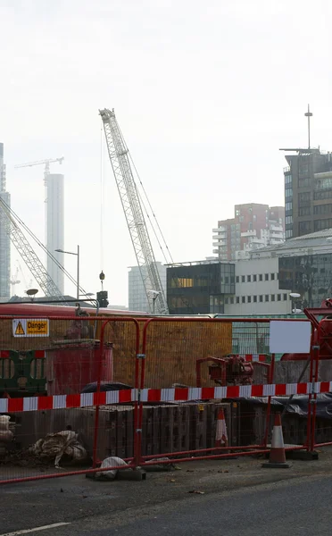 Sitio de construcción Canary Wharf —  Fotos de Stock