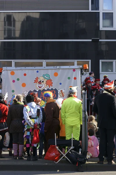 Clown bij het carnaval — Stockfoto