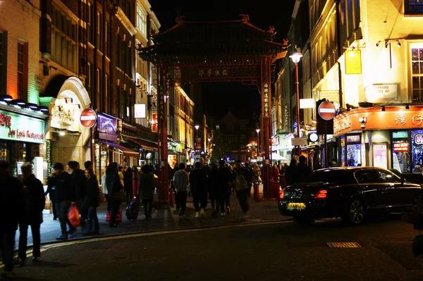 Chinatown à noite — Fotografia de Stock