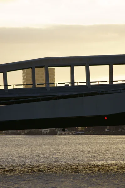 Brug in ochtend licht — Stockfoto