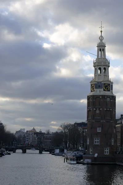 Historické věže v Amsterdamu — Stock fotografie