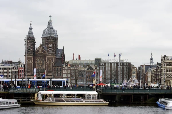 Bazilika svatého Nicholas Amsterdam — Stock fotografie