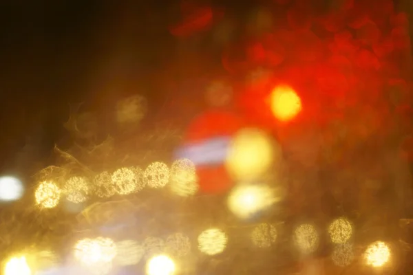 Oświetlenie za oknem deszcz — Zdjęcie stockowe