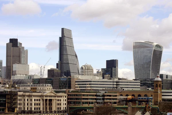 Panorama z londýnské City — Stock fotografie