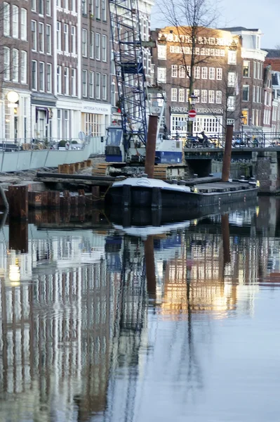 Amsterdam-Seitenkanal — Stockfoto