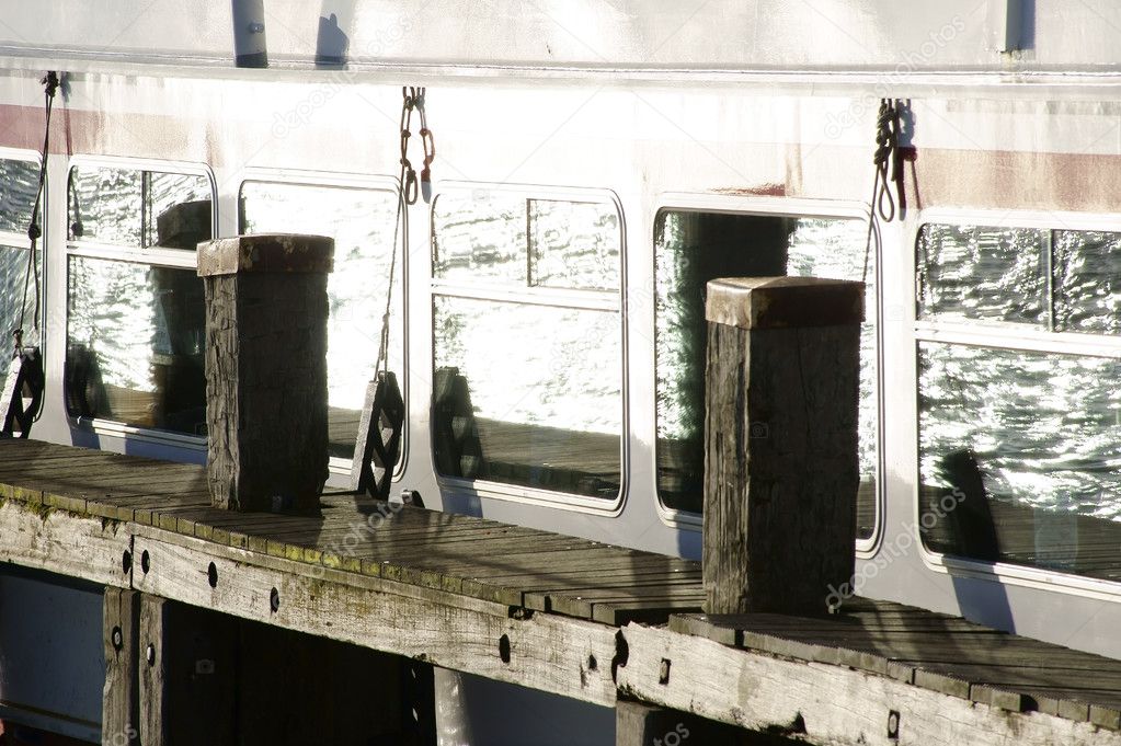 Reflections in the boat window