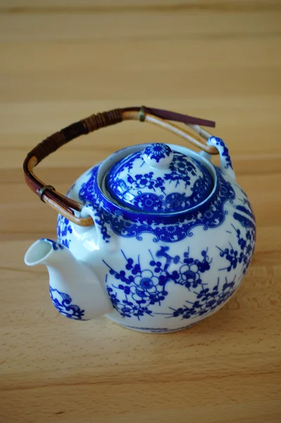 Chinese porcelain teapot — Stock Photo, Image