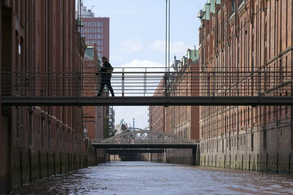 City of warehouses Hamburg — Stock Photo, Image