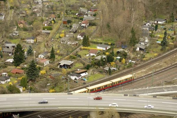 Servis birimi havadan görünümü