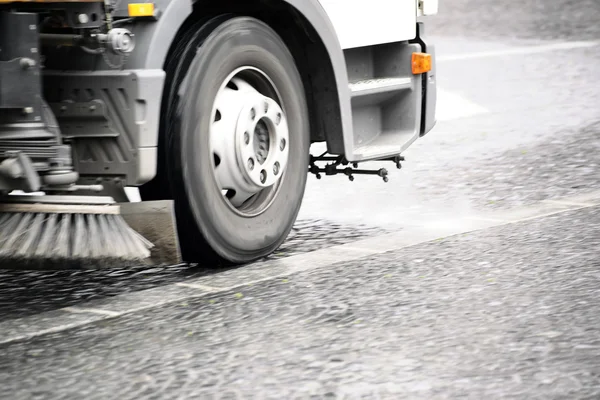 Straat schoonmaken voertuig — Stockfoto