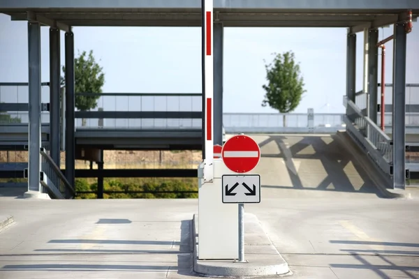 Parkering exit — Stockfoto