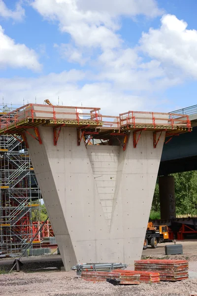 Bridge construction site — Stock Photo, Image