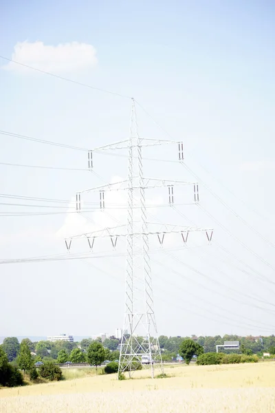 High-voltage line — Stock Photo, Image