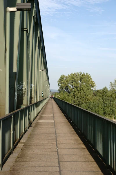 Railway bridge Mainz — Stock Photo, Image