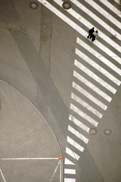 Crosswalk vista aérea — Foto de Stock