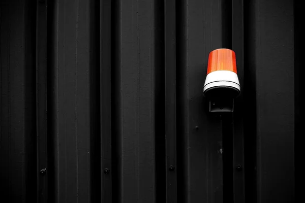 Waarschuwing oranje licht — Stockfoto