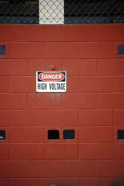 Attention! High voltage — Stock Photo, Image