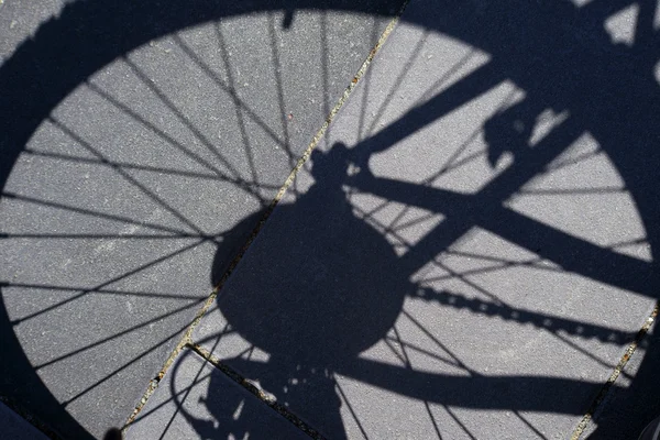 Sombra de bicicleta abstrata — Fotografia de Stock