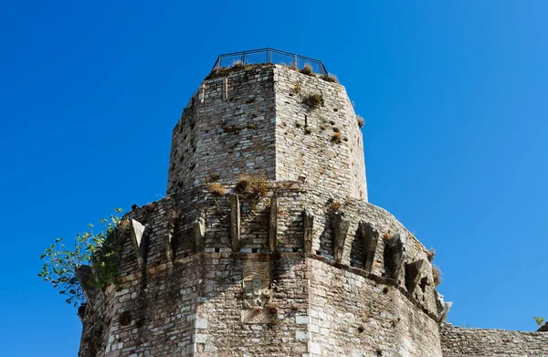 Asís Italia Torre Poligonal Rocca Maggiore Fortaleza Reconstruida 1356 Arquitectura — Foto de Stock