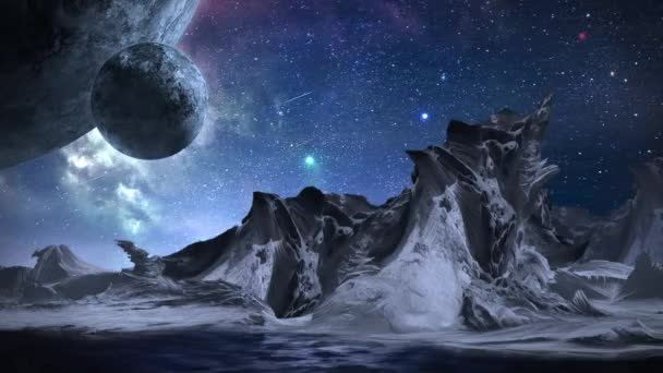 异形行星景观 幻想世界 — 图库视频影像