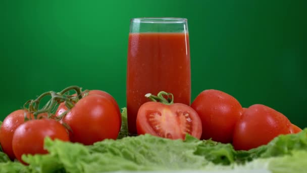 Świeży Sok Pomidorowy Pętla — Wideo stockowe