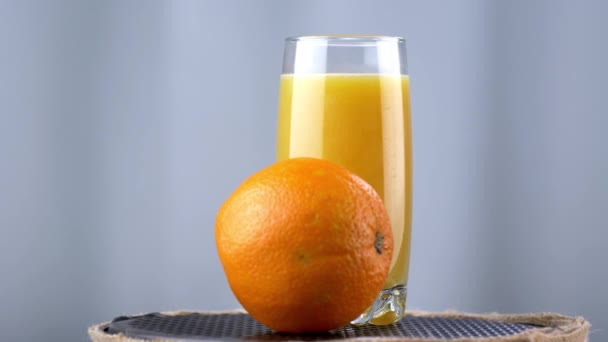 Orange Fresh Juice Loop Stock Video