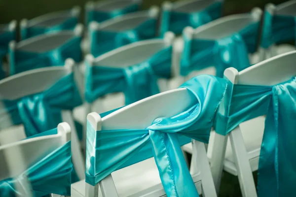 Chaises de mariage extérieures — Photo