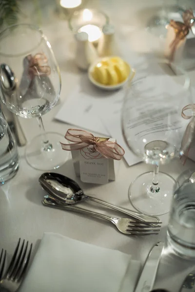 Ricevimento di nozze pranzo — Foto Stock