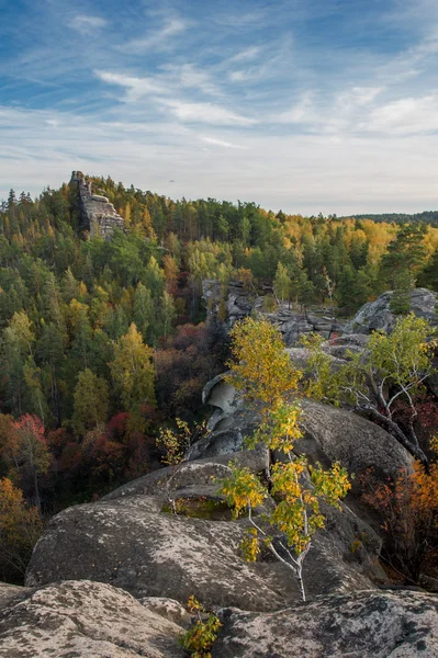 Гранітний скельний хребет Шихан — стокове фото