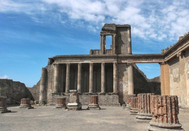 Pompeii İtalya Napoli harabeleri