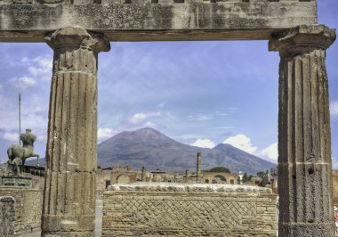 Pompeii İtalya Napoli harabeleri