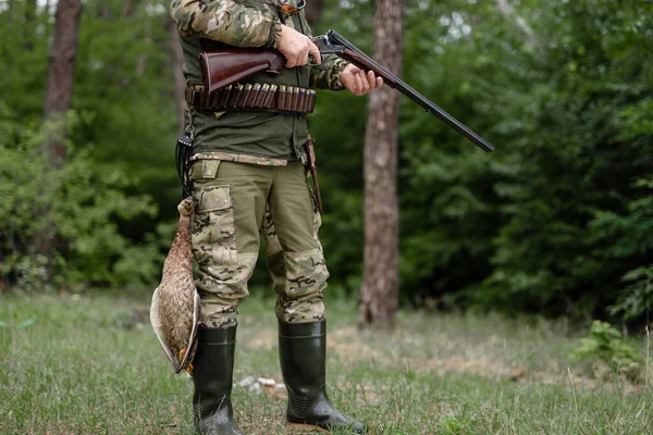 Gamebird Hunt Equipment and Ammunition of Man. — Stock Photo, Image