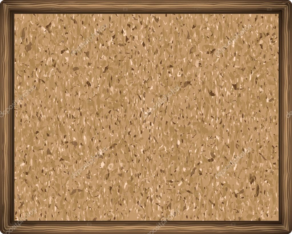 Cork Board Texture Wooden Frame Close Vector Illustration Vector Image By C Lereen Vector Stock