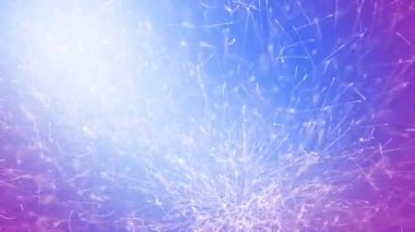 bulanık bir arkaplanda ışıldayan parçacıkların hareketi